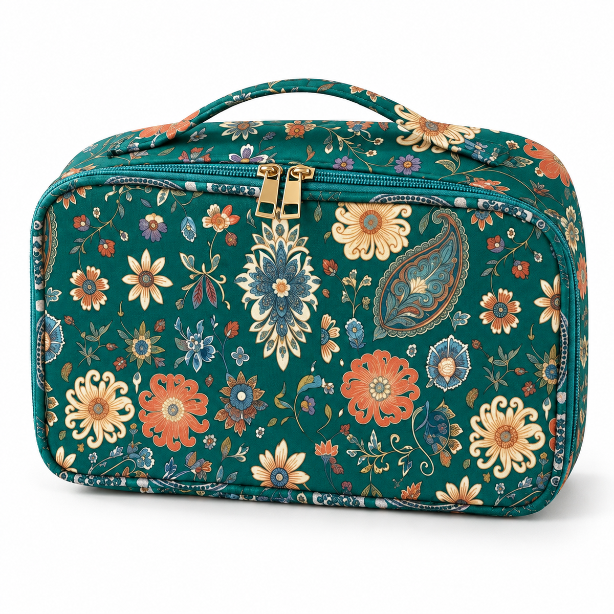 Green Floral Carry Bag